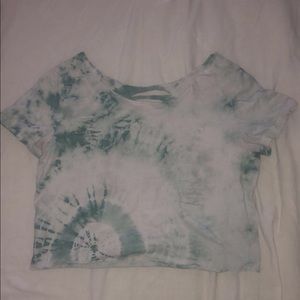 off one shoulder crop top